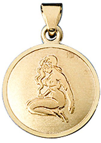 Jobo Sternzeichen-Anhänger Jungfrau aus 8 Karat 333 Gold
