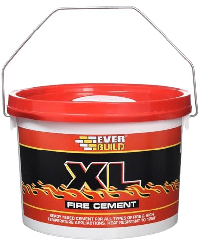 Everbuild XL Fire Cement Resistant to Temperatures Up to 1250˚C, Buff, 2kg