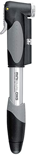 Topeak Mini DX Fahrrad-Handpumpe mit Manometer Presta/Schrader Silber/schwarz