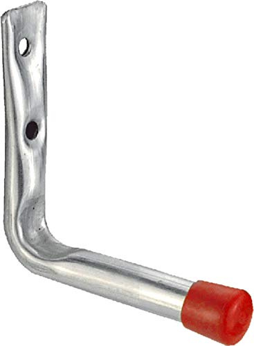 Connex Felgenhalter 170 x 160 mm - Belastbar bis 25 kg - Mit schützender Gummikappe - verzinkt / Universalhaken / Montagehaken für Garage / Werkstatthaken / Ordnungshelfer / DY222017 | Belastbar bis 25 kg – Mit schützender Gummikappe – Montagehaken für Garage – Werkstatthaken – Ordnungshelfer