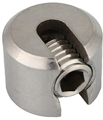 2 Stück Klemmstopper 1-teilig DS= 2 mm M4 - Edelstahl A4 (V4A) Seilklemme Seilstopper Klemme Drahtseilklemme I BOOTSTEILE BRAUER®