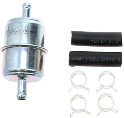 WIX 33033 Universal In-Line Fuel Filter with 3/8†Clamp-On Inlet/Outlet, Max Pressure 60-PSI