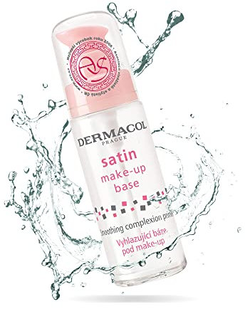 Dermacol - Base trucco satinata, primer viso opaco per rughe e pori, primer trucco trasparente per pelli grasse, secche e miste, primer riempitivo dei pori facile da sfumare, senza conservanti, 30 ml