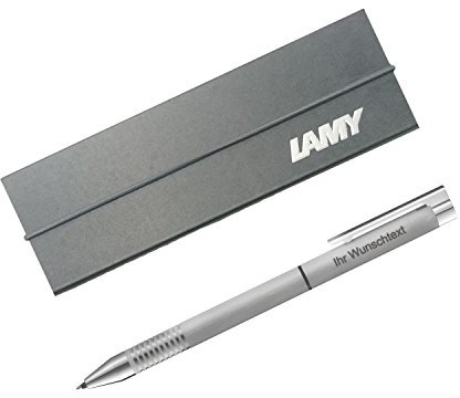 Lamy Mehrsystemschreibgeräte Logo twin pen Modell 606 brushed/strichmattiert/inkl. Laser-Gravur