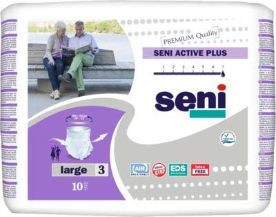 SENI ACTIVE PLUS LARGE Inkontinenzslip Einweg-Vorlagen Auslaufsperre 8X10 St