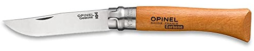 Opinel Taschenmesser No 10, Buche, Carbon, nicht rostfrei