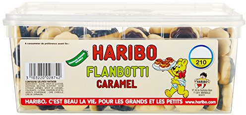 Haribo Bonbon Gélifié Flanbotti Caramel x 210 Pièces 1,19 kg