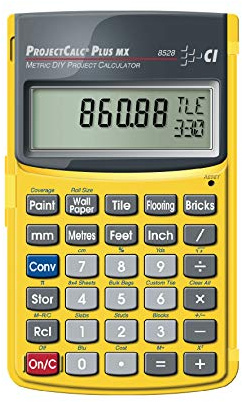 Calculated Industries 8528 ProjectCalc MX Do-It-Yourselfers Metric, Feet-Inch-Fraction Project Calculator | Dedicated Keys for Estimating Material Quantities