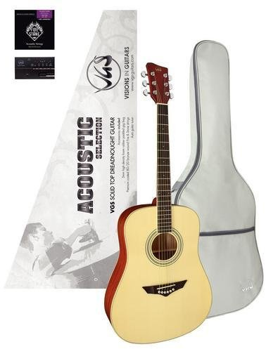 VGS Acoustic Selection Mistral, Western Guitar Set with Tuner and Gig Bag