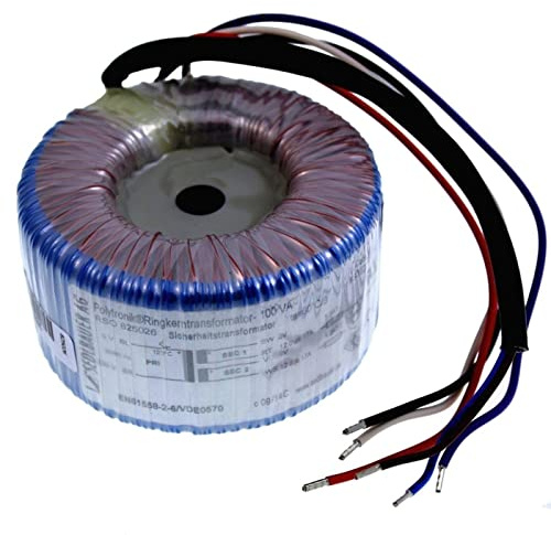 Lumonic transformador toroidal 100VA 2x12V para sistemas de audio, industriales, halógenos y carriles - tensión de entrada 230V - tensión secundaria 24V - modelo RSO-825026