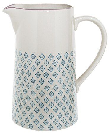 Bloomingville Krug Patrizia, Farbe Blau, aus Steingut, D13,5xH22,5 cm, Inhalt 2000 ml, Spülmaschinengeeignet, 21105940