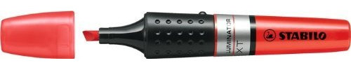 STABILO Textmarker LUMINATOR, rot, Keilspitze, 2,0 – 5,0 mm, Anti-Dry-Out Technology