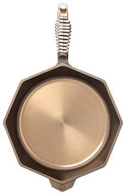 FINEX Gusseisenpfanne, 30,5 cm, modernes Erbstück, handgefertigt in den USA, vorgebrannt mit Bio-Leinsamenöl