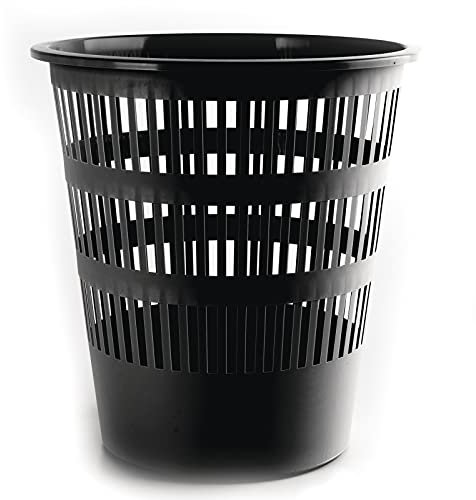 DONAU D306-01 Papierkorb, durchbrochen, 16l, schwarz
