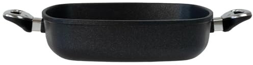 BAF eckige Kasserolle 28x28 cm - Aluguss Schmor- und Servierpfanne mit Antihaftbeschichtung, 7,5 cm hoher Rand - für Gas & Elektro, Nicht induktionsgeeignet - Made in Germany