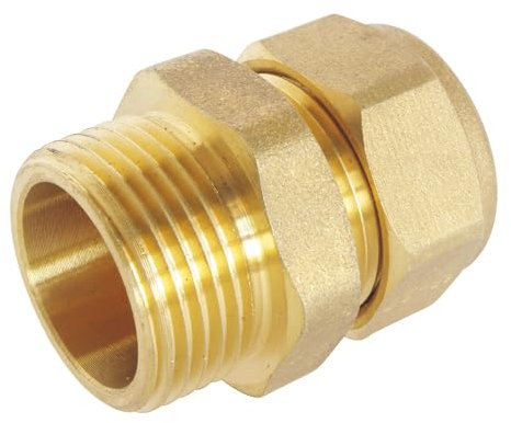 SOMATHERM FOR YOU - Compressione Raccordo diritto (vite) per PEX Ø20 pipe - Maschio 20/27 (3/4 '')