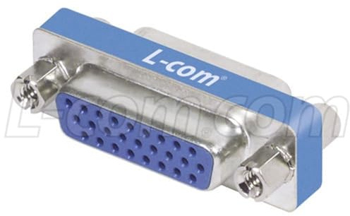 L-com DGB Series Slimline Gender Changer HD26 Female/Female