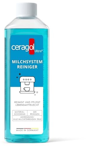 ceragol ultra Milchsystemreiniger, 1000ml – Milchschaum-Reiniger für Kaffeevollautomaten und Milchaufschäumer, Konzentrat für 50 Anwendungen