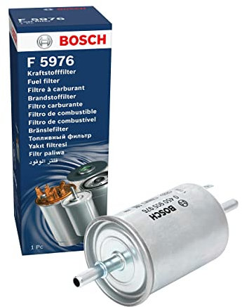 Bosch Filtro benzina F5976 - Separa le particelle dal carburante, protegge il sistema di iniezione