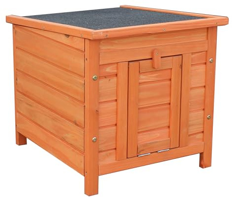 Dehner Maison de Couchage pour rongeurs avec Toit Pliable, env. 51 x 42 cm, Bois