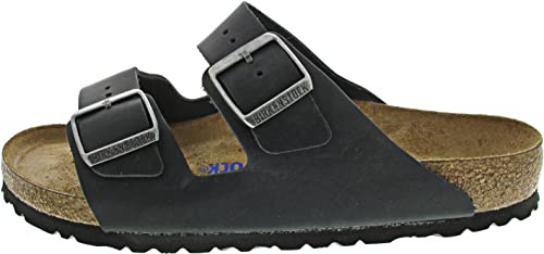 BIRKENSTOCK Arizona Nubuck Herren Pantoletten, Größe:41 EU