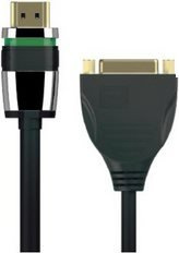 PureLink uls020 HDMI High Speed Port Saver Adaptateur HDMI A Mâle vers DVI-I Femelle avec Fermeture de sécurité, 0,1 m Noir