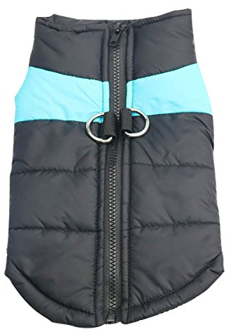 Idepet Haustier Hund Warm Mantel Jacke Wasserdichte Kleidung Kleine mittlere große Haustier Hund Katze Bekleidung Bekleidung Frühling Herbst Winter- (XL, Blau)