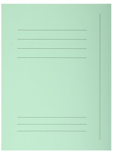 Exacompta 235004E 50er Pack Einschlagmappen SUPER. Aus Manila-Karton mit 3 Innenklappen für DIN A4 Pastellfarbe grün Juris-Mappe Sammelmappe Dokumentenmappe Aufbewahrungsmappe