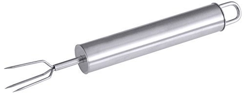 Pellkartoffelgabel, Serie POLARIS, Griff und Zinken aus Edelstahl 18/10, 3 Drahtzinken, hochglänzend/Länge gesamt: 16,5 cm | ERK