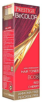 Vips Prestige BeColor Tinte Semi Permanente Color Rojo Cereza BC08, Sin Amoniaco Sin Peroxide