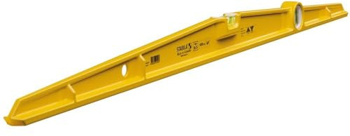STABILA Wasserwaage Type 81 S, 100 cm, robustes Alu-Druckgussprofil, 1 Horizontal-Libelle, 1 Vertikal-Libelle, Made in Germany