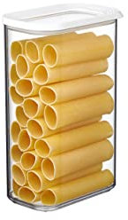 Mepal - Contenitore per Alimenti Modula - Contenitore Trasparente con Coperchio - Organizzatori da Cucina e Contenitore in Plastica - Impilabile ed Ermetico - 2000 ml - White