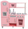 KidKraft Pink Vintage Toy Kitchen, Wooden Play Kitchen with Toy Phone, Kids' Kitchen set with Retro Toy Fridge, 53179 - Amazon Exclusive