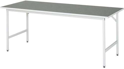 Arbeitstisch Jerry höhenverstellbar, B2000xT800xH800-850mm, L-Platte-25mm