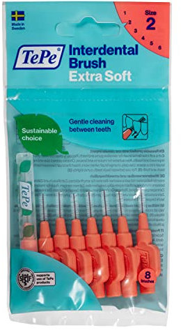 TePe Interdentalbürsten X-soft hellrot, 0.5 mm, 8 Stück