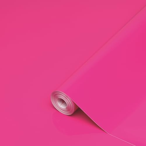 d-c-fix pellicola adesiva per mobili magenta 45 cm x 2 m – pellicola decorativa lavabile e autoadesiva per cucina, armadio, tavolo & davanzale – moderna & sostenibile