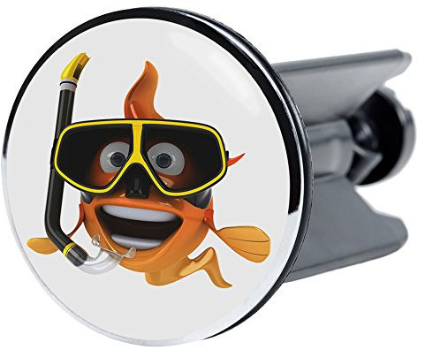 Sanilo Waschbeckenstöpsel Fisch, viele schöne Stöpsel für das Waschbecken zur Auswahl, hochwertige Qualität