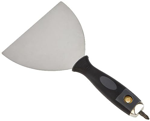 wolfcraft 4047000 Profi-Breitspachtel I Zum Verspachteln von Übergängen in Gipskartonwänden