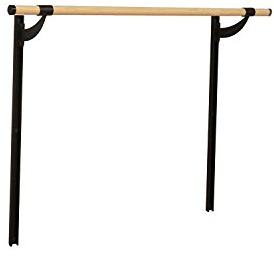 VITA Barre Wall-Mounted Single Ballet Barre, Traditional, 5 Ft Bar, Wood | Adjustable Height, Made in USA, Home, Studio or Gym Exercise Equipment for Kids & Adults | Dance, Fitness, Pilates