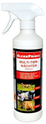 Cleanprince Anti Marder Spray 500ML Espantamartas Marderex Ex Anti Daños Marten Spray Antimarta Perros Gatos Perro Gato Eliminador de Plagas 0,5 Litro Multi-Tier-Wächter Nueva Receta Verano 2018