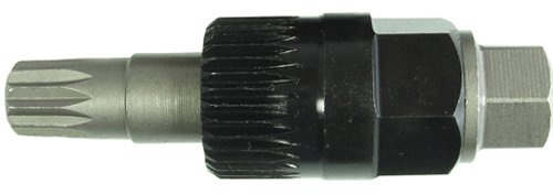 Alkan M10 XZN 33-Zähne Spezial-Bit Lichtmaschine 2-tlg extra kurz | Extra kurzer Spezial-Adapter für Freilaufriemenscheibe, Lichtmaschinenfreilauf, Montage/Demontage