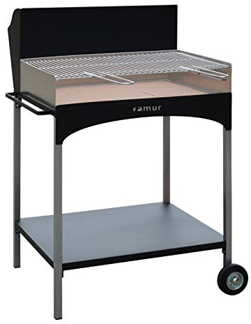 Fahrbarer Holzkohlegrill BK 8 ECO mit verchromten Grillrost (4 mm starke Rundstäbe)