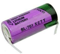 Tadiran SL761/T 3,6V Lithium 2/3AA mit Lötfahnen in U-Form