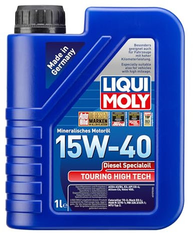 LIQUI MOLY Touring High Tech Diesel Specialoil 15W-40 | 1 L | Mineral motor oil | SKU: 1070