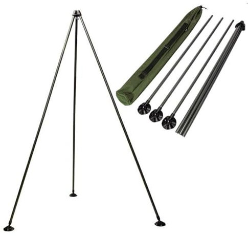 CARP FISHING WEIGH TRIPOD SYSTEM WITH LARGE MUD FEET & CARRY CASE NGT