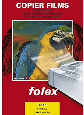 Overheadfolie s/w Kopierer und Drucker DIN A3, Folex, 100mic, stapelverarbeitbar, 50 Stück