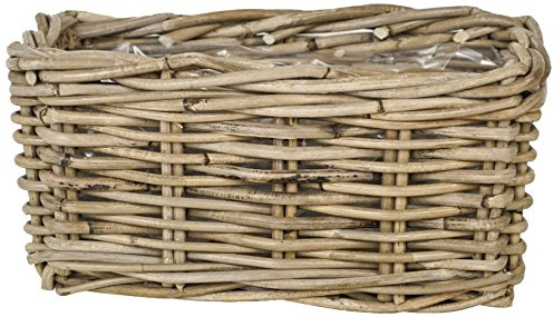 Ivyline wrcpgry30 30 cm Rechteck Wicker Übertopf, natur