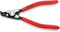 KNIPEX Pince Circlips DIN 5254 B - Arbre: 3-10mm - Pointes: 0,9mm; Coudées à 90°- Longueur : 125 mm - Robuste, Forgée; Pointes Solides Antidérapantes SC - 46 21 A01 SB