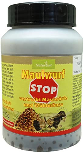 NaturGut Maulwurf- und Wühlmaus-Stop Granulat – Verstärkt mit Lavandinöl für effektive Vertreibung – Natürlicher Maulwurfschreck und Wühlmausvertreiber - Abwehr von Maulwürfen