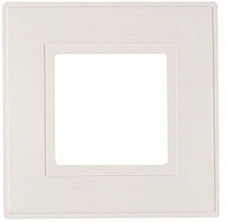 Single light switch finger plate - White